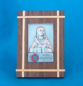 Wooden Kateri Relic Plaque