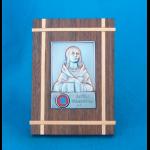 Wooden Kateri Relic Plaque