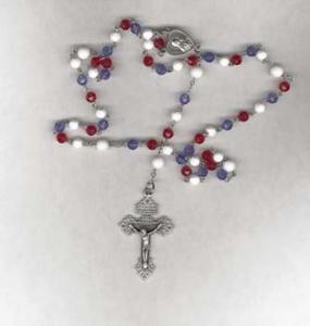 Red, white and blue rosary
