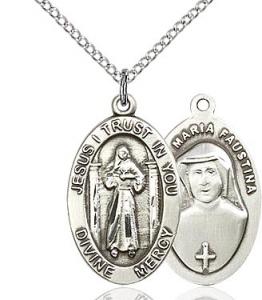 Divine Mercy/St. Faustina medal