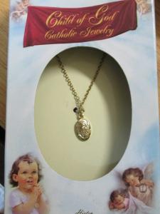 Gold plated Miraculous Medal